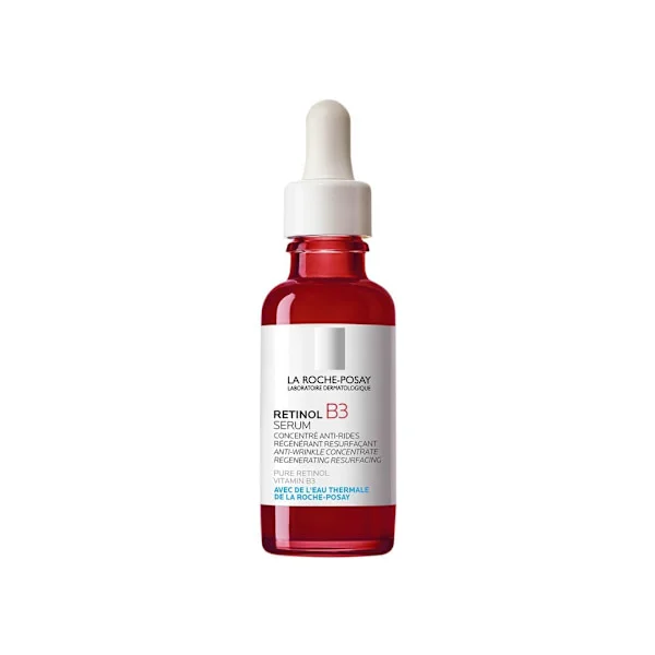 La Roche-Posay Pure Retinol ansiktsserum med Niacinamid (Vitamin B3) & Hyaluronsyra | Skonsamt anti-aging Retinolserum för fina linjer & rynkor | D