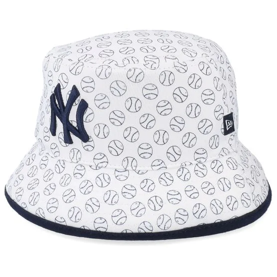 New Era - MLB Blanc bucket Chapeau - Kids New York Yankees Cutie White Bucket @ Hatstore