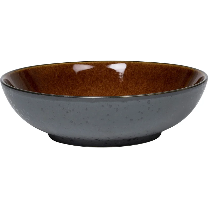 Bitz Salatskål 24 cm svart/amber' - 'Svart / gul