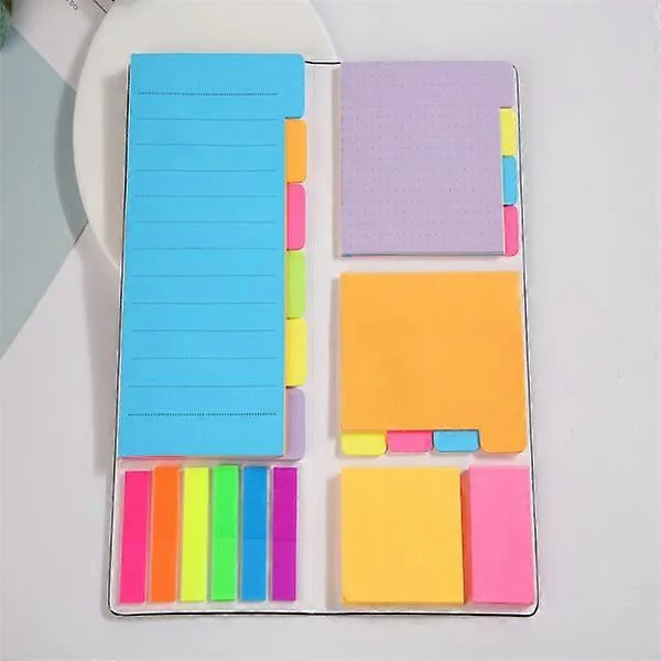 Post-it set, post-it etikett, separata post-it lappar, skola S,ZQKLA