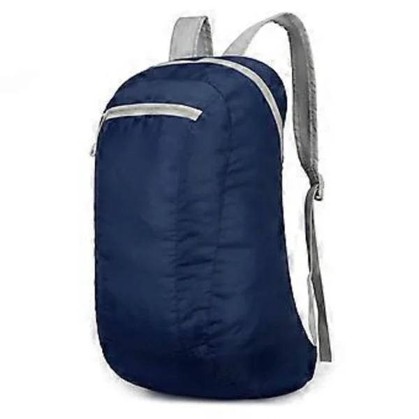 Ultralett Sammenleggbar Ryggsekk for Kvinner Menn Utendørs Ryggsekk Reise Ryggsekk Praktisk Tursekk Casual Daypack Marineblå (Marineblå)