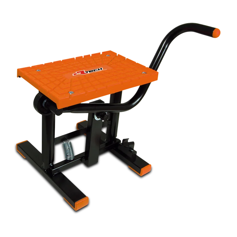 Caballete Elevador de Pie Rtech Negro/Naranja