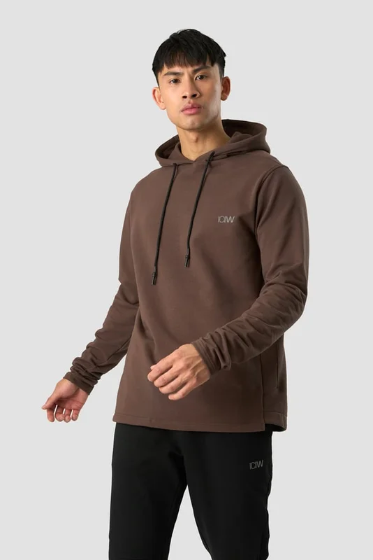 ICANIWILL - Stride Hoodie Dark Brown - Herr - Träningskläder från ICIW