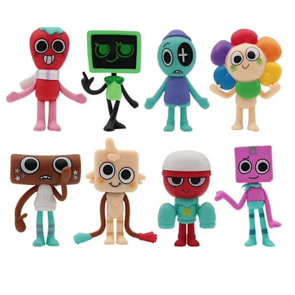 8 Dandy's World Figures Cartoon Play Dolls Doll Models Cake Baking Decorations