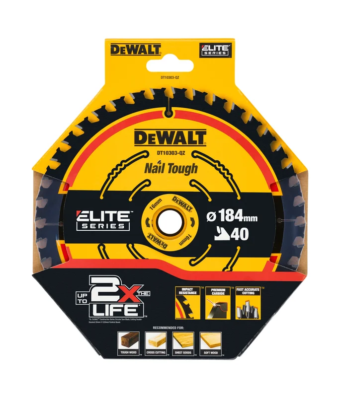 Dewalt DT10303 Sirkelsagblad 40T, Maskintilbehør & forbruk