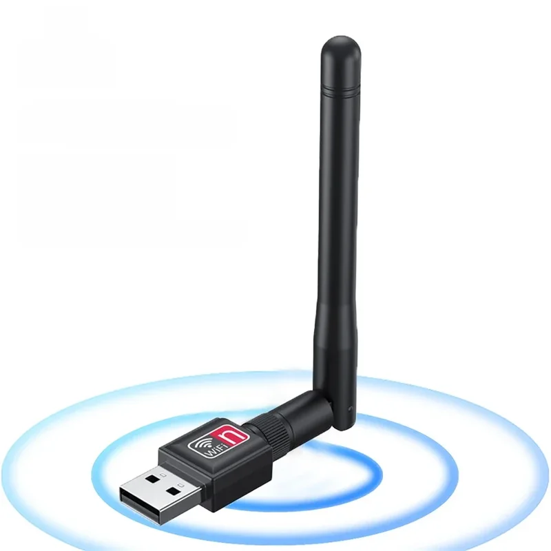 AliExpress - 150 Mbit/s Mini-USB-WLAN-Adapter 2,4 GHz mit Antenne USB-Wireless-Netzwerkkarte 802.11n/g/b Ethernet USB-Dongle LAN PC WiFi-Empfänger