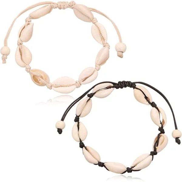 Boho Fotkedja Dam Justerbar Lagerad Anklet, Hänge Flerlager Anklet Smycken Charm Sand Strand Fot Smycken