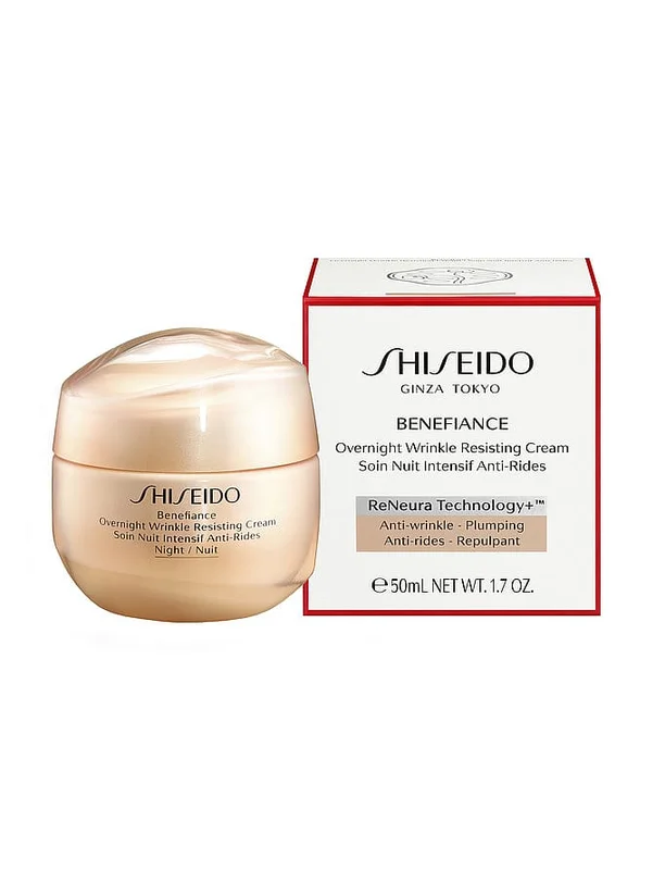 Spar 20% • Køb 2, Shiseido Benefiance Neura Overnight Wrinkle Resisting Cream 50 ml, Hudpleje, Ansigtspleje, Natcreme