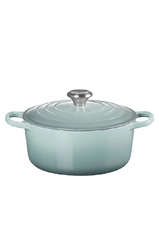 Le Creuset Rund Gryta 24 cm Seasalt 4,2L Grytor Blå