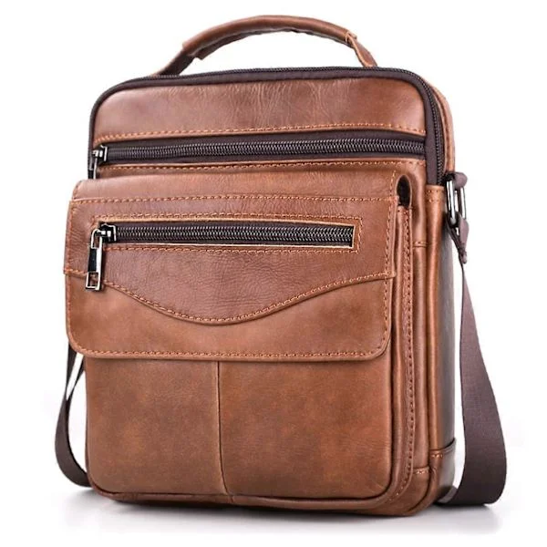 Shoulder Bag Leather Men's Bag Shoulder Bag Genuine Leather Wrist Bag Men's Shoulder Bag Crossbody Bag Messenger Bags Gift for Men