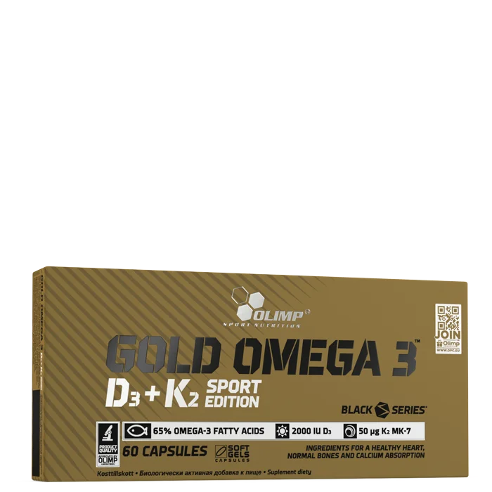 Olimp Sports Nutrition Gold Omega 3 D3+K2 Sport Edition 60 kapslar