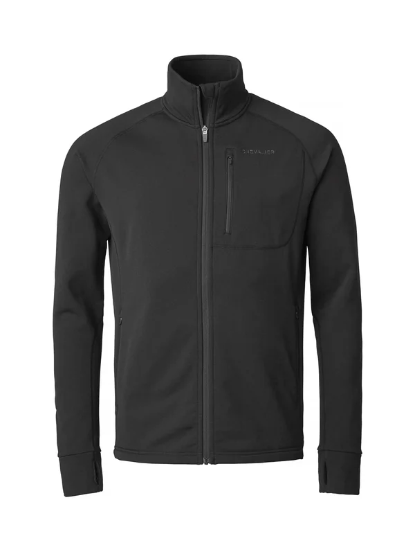 Chevalier Tay Technostretch Jacke, Herren - Schwarz, Atmungsaktiv, Geräuscharm, mit Daumenöffnungen-Ideal für Jagd und Outdoor