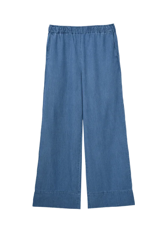 Wera Pull on-byxa i denim LESLIE Jeans Blå 34