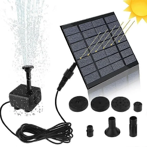 2025 Ny Solcelledam Pumpe Fontene Pumpe Solcellepumpe Hagefontene Vannfunksjon Fontene Pumpe Fontene