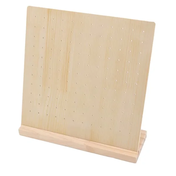 Örhänge Stud Display Pegboard Stor Kapacitet Hållbar Trä Smyckesdisplay Örhänge Display Board för Örhängen Smycken 66 Par