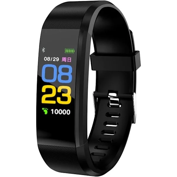 Fitness Trackers med pulsmätare, sömnövervakare, blodsyremätare, stegräknare och SMS-samtalsaviseringar, hälsoklocka för träning