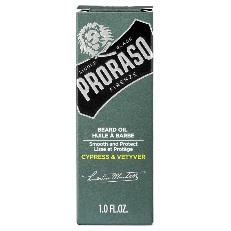 30ml Cypress & Vetyver Skægolie til mænd - Skægolie | Proraso