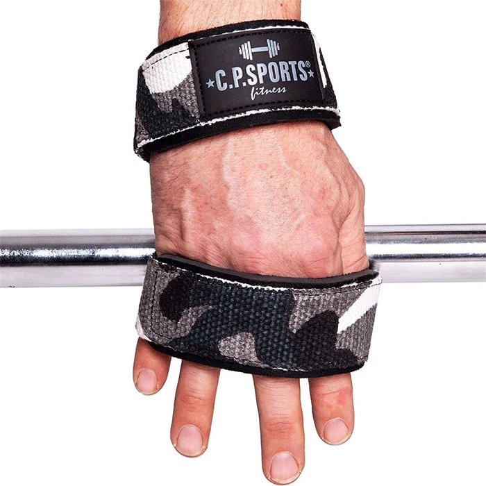 Løftestropper & greb C.P. Sports Figur 8 Løftestropper Hvid Camo - Bodyman.dk