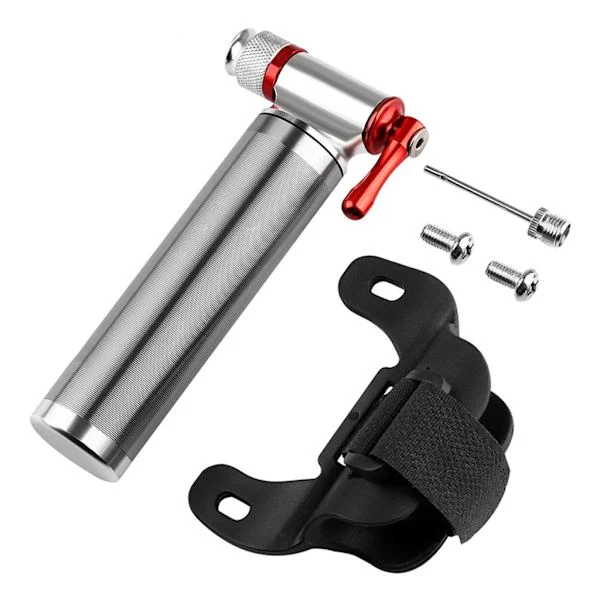 Holdbar Biking CO2 Pumpe Sykkeladapter Sykkelpumpe Oppblåsbar Aluminium Dekkslange