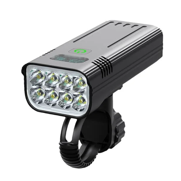 8000 Lumen Cykellygte Foran USB Genopladelig 8 LED IPX5 Vandtæt 5 Tilstande-FA-