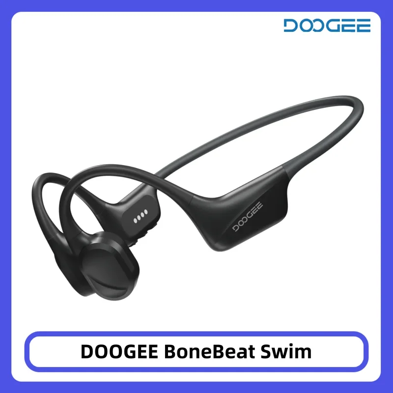 AliExpress - DOOGEE BoneBeat Swim Bone Conduction Sport-hoofdtelefoon Draadloze hoofdtelefoon IP68 Waterdicht met microfoon voor hardlopen, fietsen