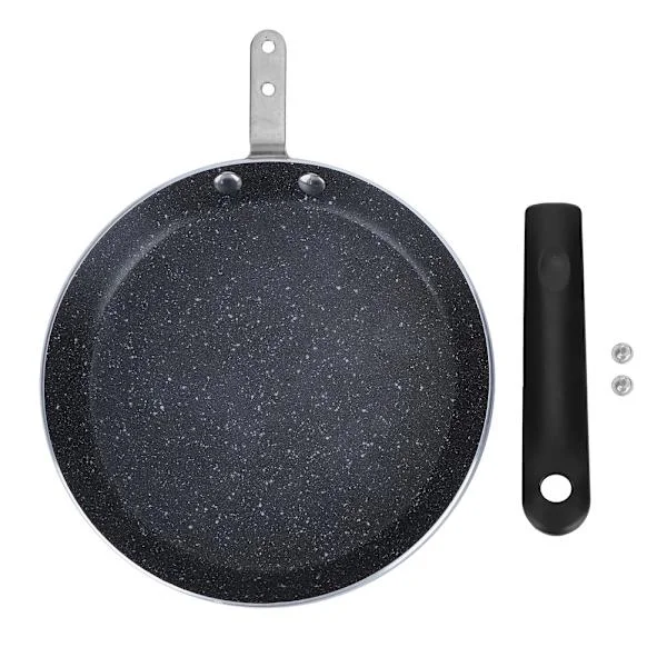Non-Stick Stekpanna Strålningshäll Induktionshäll Matlagningsverktyg för Frukost Pannkaka Ägg Pizza (6 tum Liten Storlek)