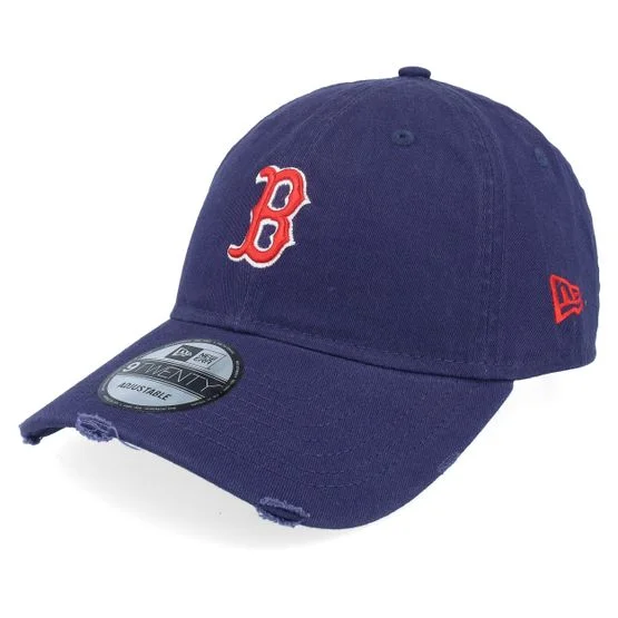 New Era - MLB Blau unconstructed Cap - Boston Red Sox Distressed 9TWENTY Navy Dad Cap / Unconstructed @ Hatstore