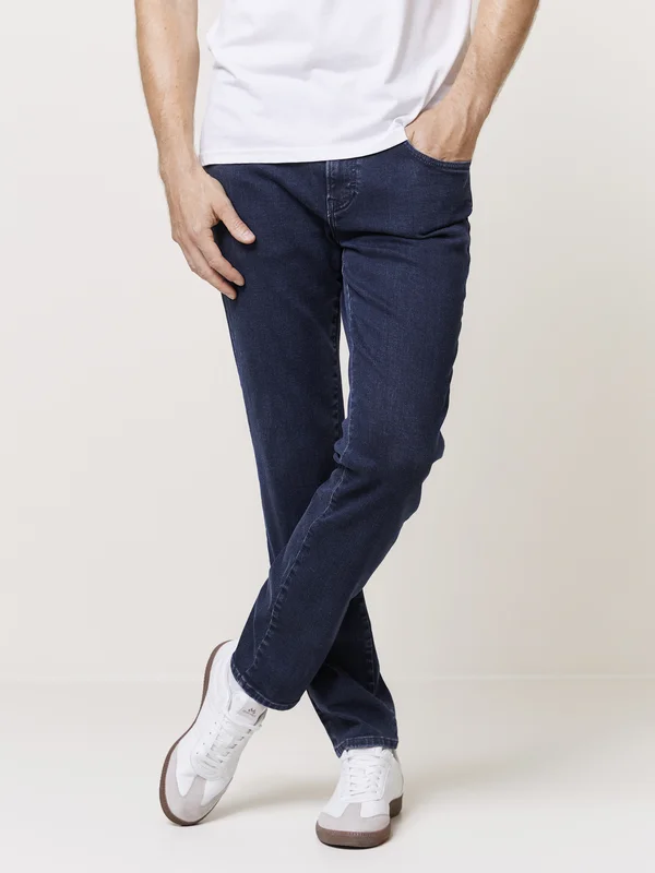 MATCH - Steve blue stretch jeans - Mario Conti - Str. 3030 - Herre - Bukser & Jeans - Blå - 82% Bomull, 16% Polyester-resirkulert og 2% Elastan