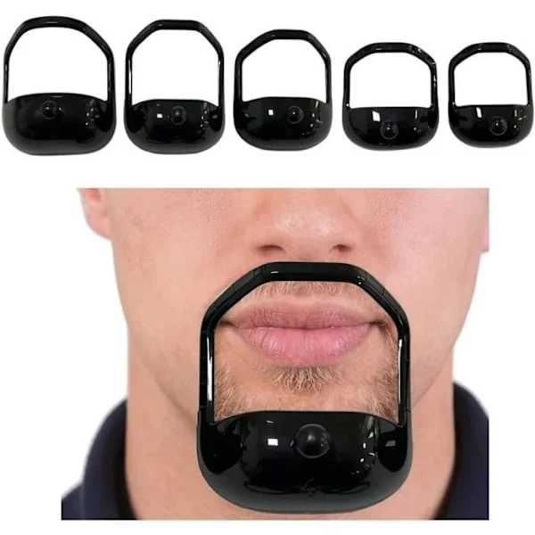 Rakmallar, set med 5 rak mallar för män, grooming presentkit för alla skägg, använd med en trimmer [YJD]