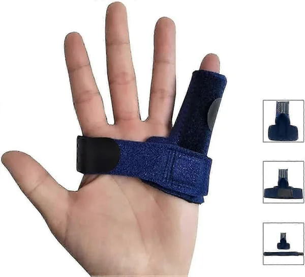 Trigger Finger Splint för pekfinger, långfinger, ringfinger - senavlastning, smärtlindring, brutet finger