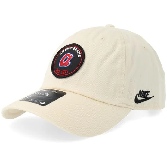 Nike MLB - MLB Beige unconstructed Cap - Atlanta Braves Club Natural Dad Cap / Unconstructed @ Hatstore