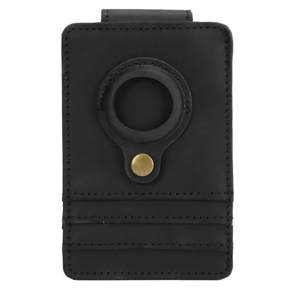 PU Leather Wallet, Minimalist Slim Wallet RFID Minimalist Front Pocket Wallet Black