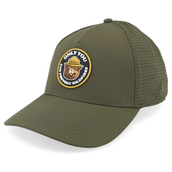 American Needle - Grün adjustable Cap - Smokey Bear Super Tech Valin Army Green Adjustable, One Size, Super Tech Gewebe