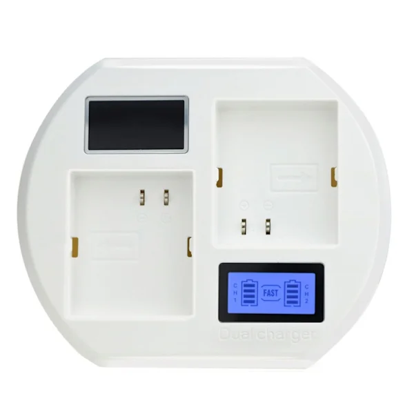 Snabbladdare Kamera USB Batteri Snabbladdare för Arlo Pro/Pro2 Batteri 2 Fack Laddning LCD Display Basladdare