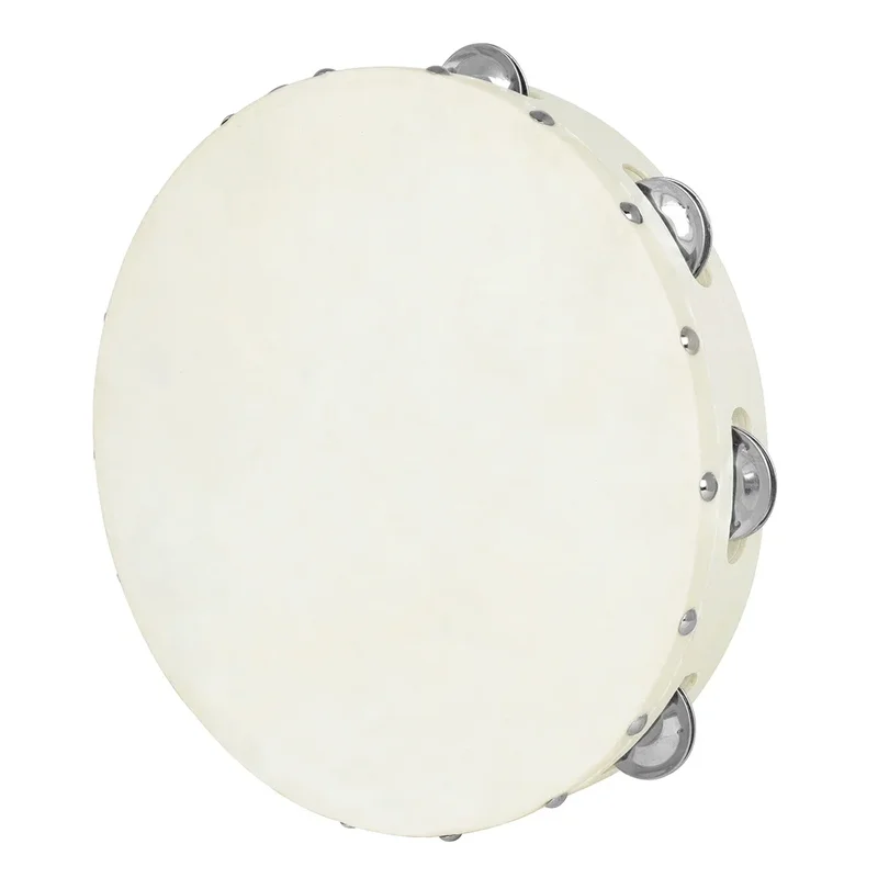 AliExpress - 10-Zoll-Tamburin, Schaffell-Tamburin, Holz-Tamburin, Percussion-Instrumente, geeignet für die Aufklärung