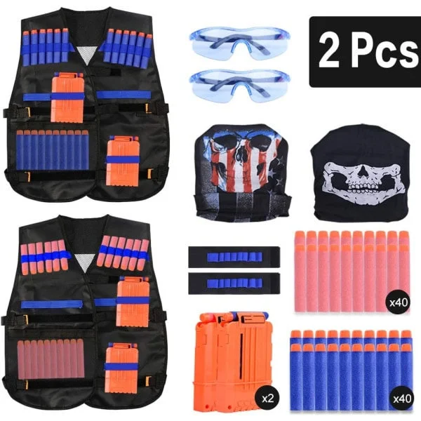 IC 2-pakning Taktisk Vest Jakke Sett Nerf N-Strike Elite Sett[HK]