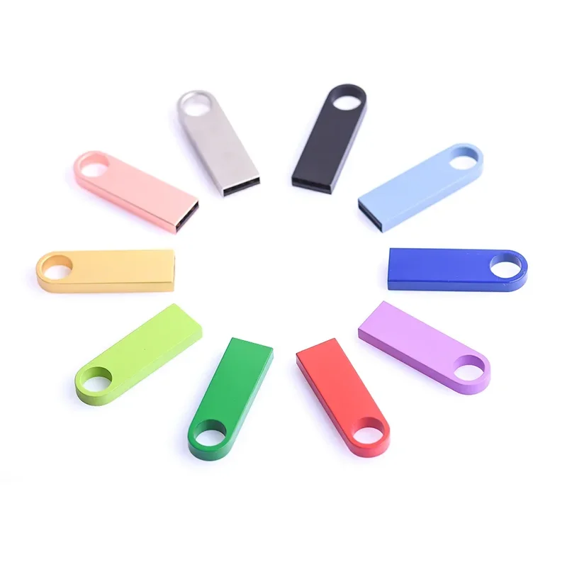 AliExpress - USB-Flash-Laufwerk, buntes Metall, 128 GB, 64 GB, 32 GB, 16 GB, 8 G, 4 GB, 128 m, kostenloser Schlüsselanhänger, Memory Stick, kreatives 