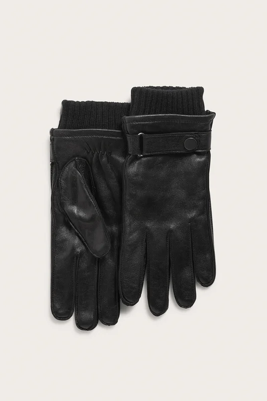 Kappahl | Skinnhandskar Svart S/M | Herr