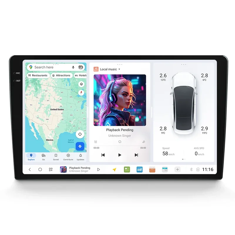 AliExpress - DUDUAUTO EU DUDU7 DUDU 7 A7870 AKM7739 Draadloze Carplay 9/9.5/10/10.36 inch Android 13 autoradio 8G+128G Universeel voor Toyota Honda 