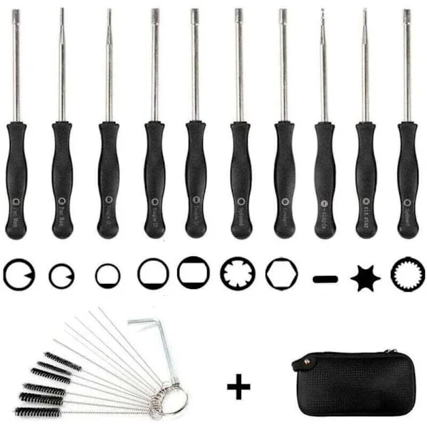 Carburetor Screwdriver Set with 10 Pieces + EVA Case + Cleaning Brush, Carburetor Adjustment Tool Kit, Carburetor Tools