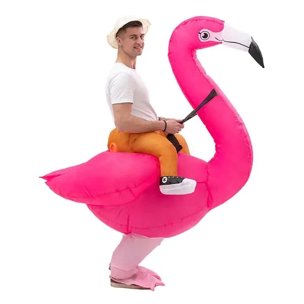 Nopea toimitus Flamingot/strutsit/griffit Ratsastus Puhallettava puku Tyylikkäät rooliasut aktiviteettijuhliin[JUN]