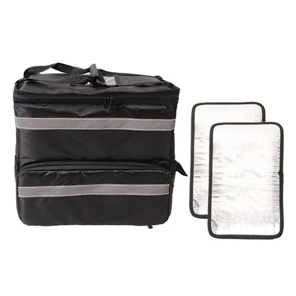 50L Insulated Pizza Delivery Backpack Takeout Food Delivery Thermal Backpack with Expandable Layer for Camping Travel