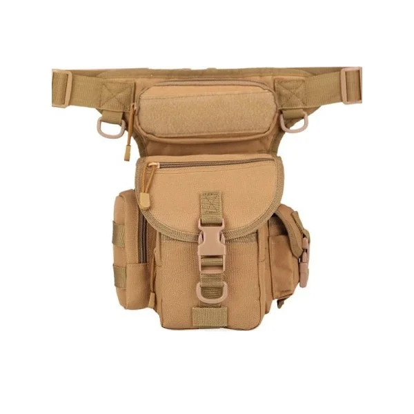 Fanny Pack, Tactical Military Drop Leg Bag, Waterproof, Metal Detector Bag Thigh Waist Pack