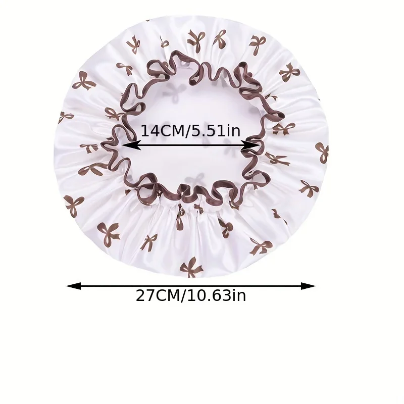 AliExpress - Bonnets de douche Double couche, Bonnet imprimé, bonnets de bain imperméables, bonnets de douche réutilisables, chapeau pour cheveux pour