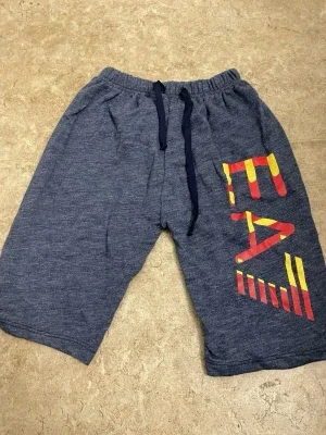 Blå EA7 shorts med snörning