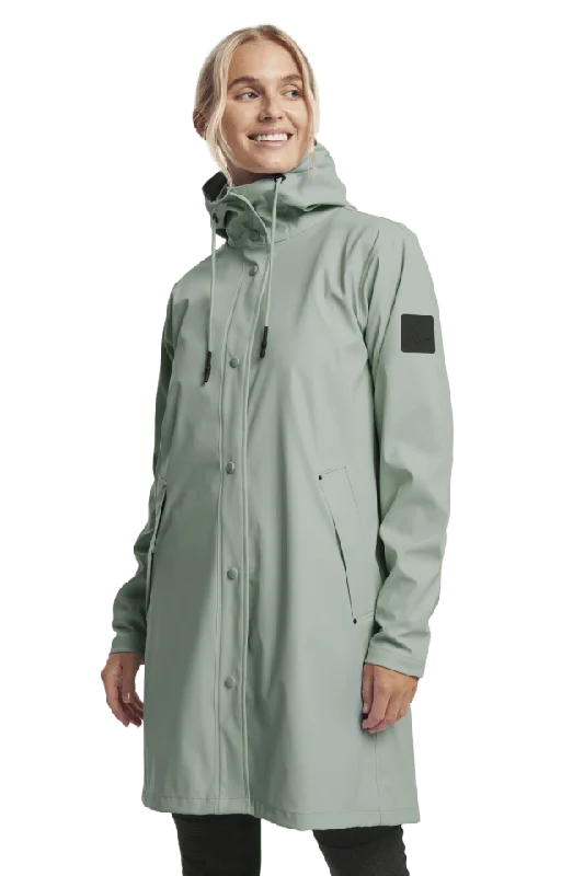 Tenson Apelviken Rain Coat Women Regnjackor Dam Grön XL