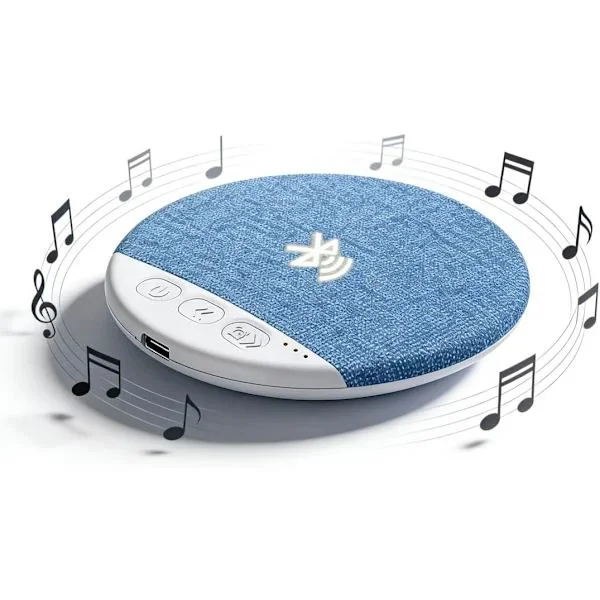 Under-pute-høyttaler med hvit støy, ultratynn Bluetooth 5.4 pute-høyttaler for sidesovere, lett seng-høyttaler med 30/60 min søvn