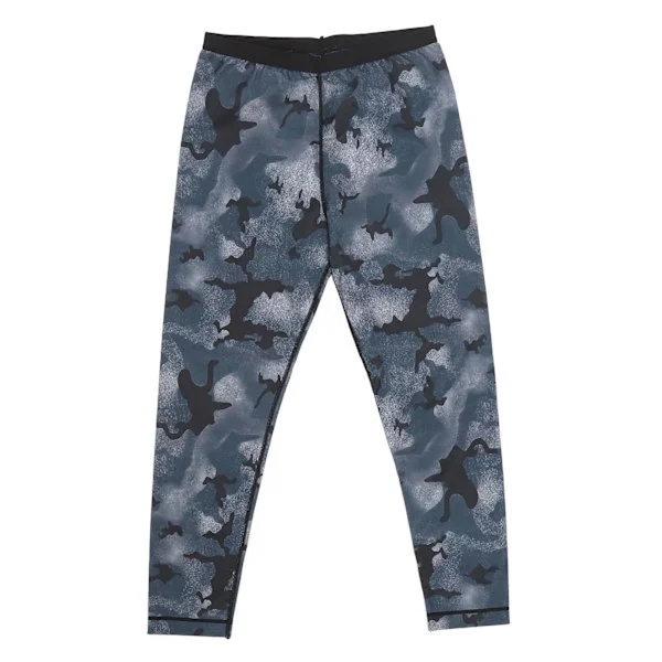 Men's Sauna Shorts High Waist Heat Trapping Short Leggings Blue Sauna Workout Sports Pants