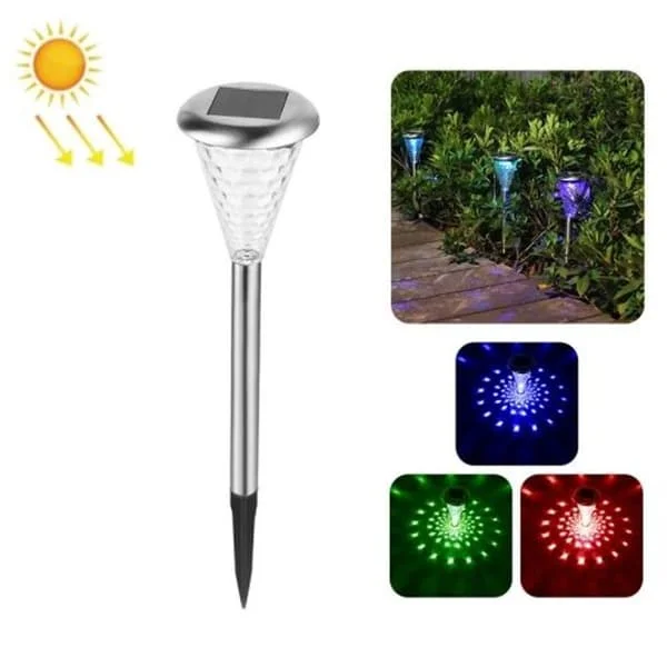 XS20252 Utomhus Vattentät Solcells Golvlampa (Kall Vit)