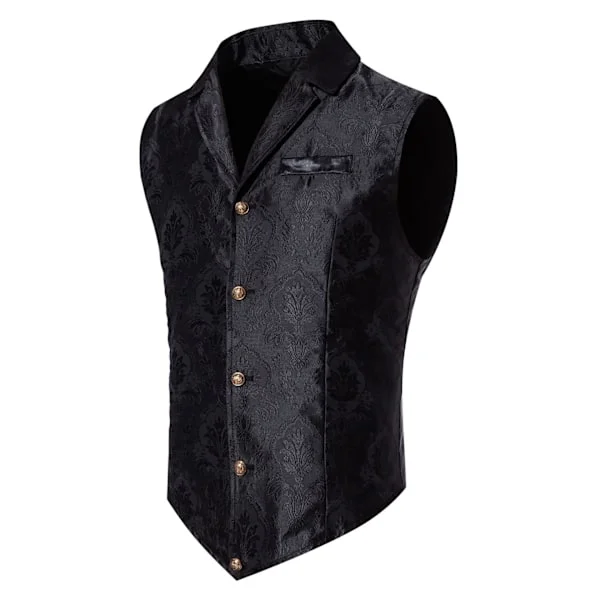 Miesten Liivi Paisley-Kukkakuvioinen Victorian Liivit Gootti Steampunk Virallinen Liivi Tuxedo Liivit